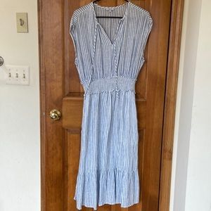 Rails Ashlyn Stripe Linen Blend Dress in Fremont Stripe, size M